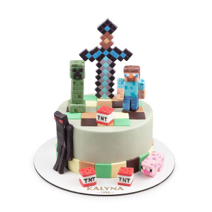 Дитячий торт Майнкрафт Дитячий торт Майнкрафт