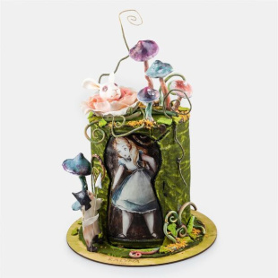 Дитячий торт в стилі Аліса в країні чудес