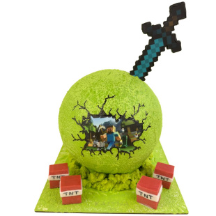 Дитячий торт «Майнкрафт» 2