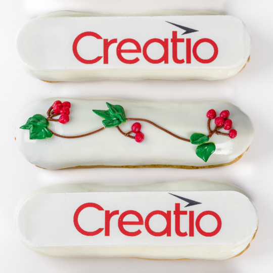 Еклери з логотипом компанії Еклери з логотипом компанії