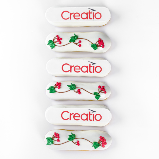 Еклери з логотипом компанії Еклери з логотипом компанії