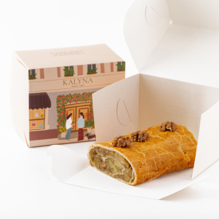 Штрудель яблочный с орехами