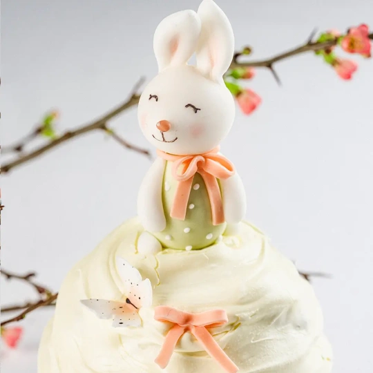 Детская пасхальная корзинка «Весенний зайчик»