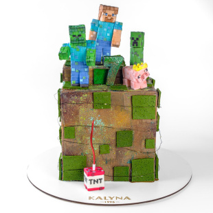 Торт Майнкрафт 3