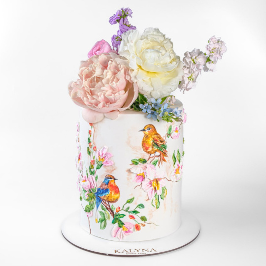 Торт з пташками Торт з пташками